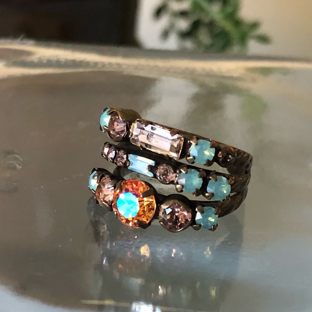 Sorrelli adjustable triple stack 🔥 stone ring